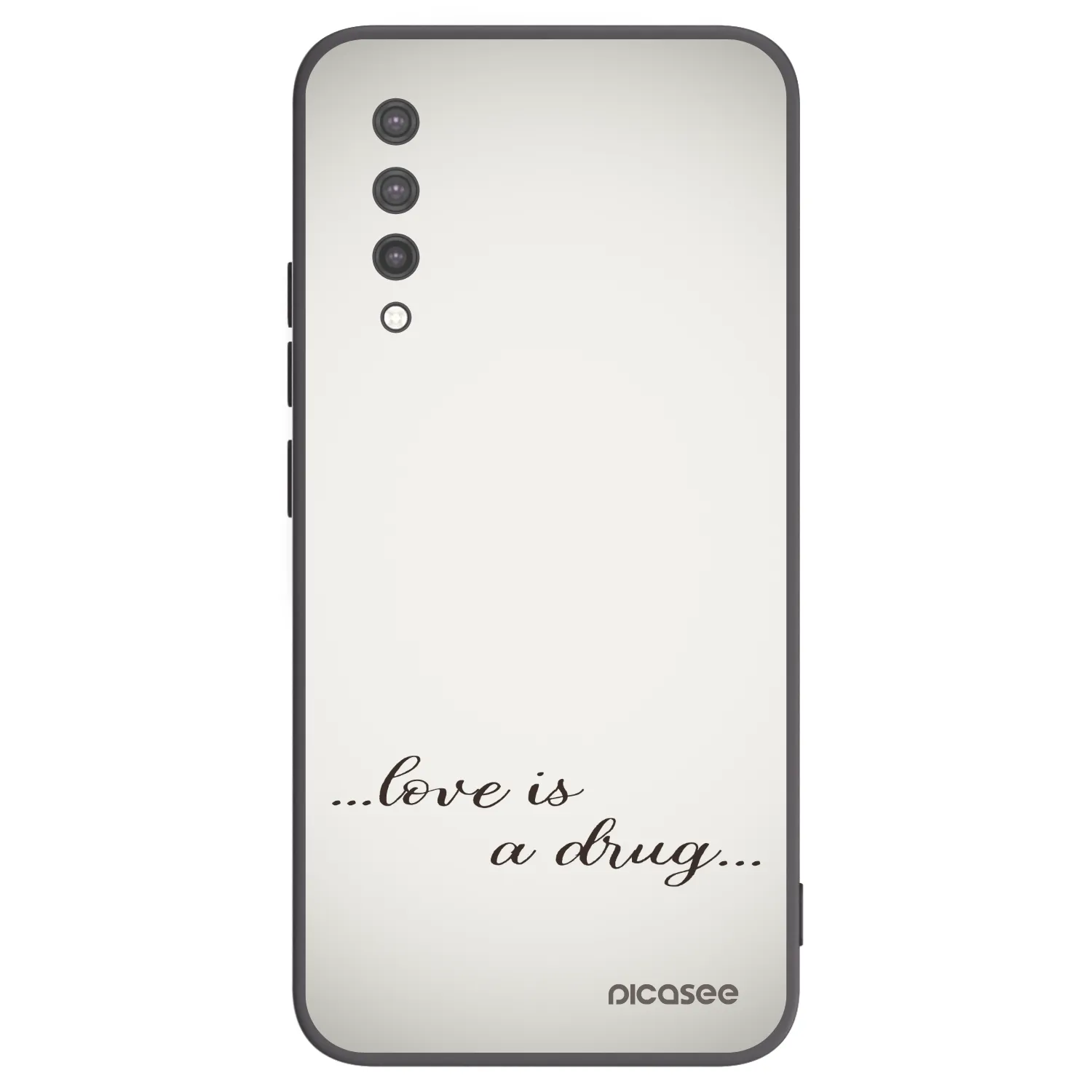 Picasee Μαύρη θήκη σιλικόνης για Xiaomi Mi 9 Lite - Love is a drug