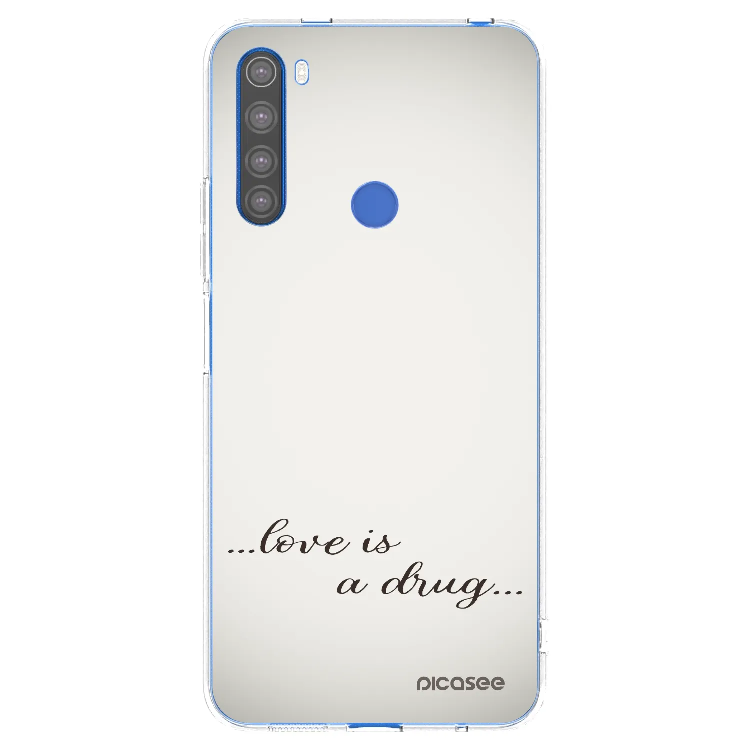 Picasee διαφανής θήκη σιλικόνης Xiaomi Redmi Note 8T - Love is a drug