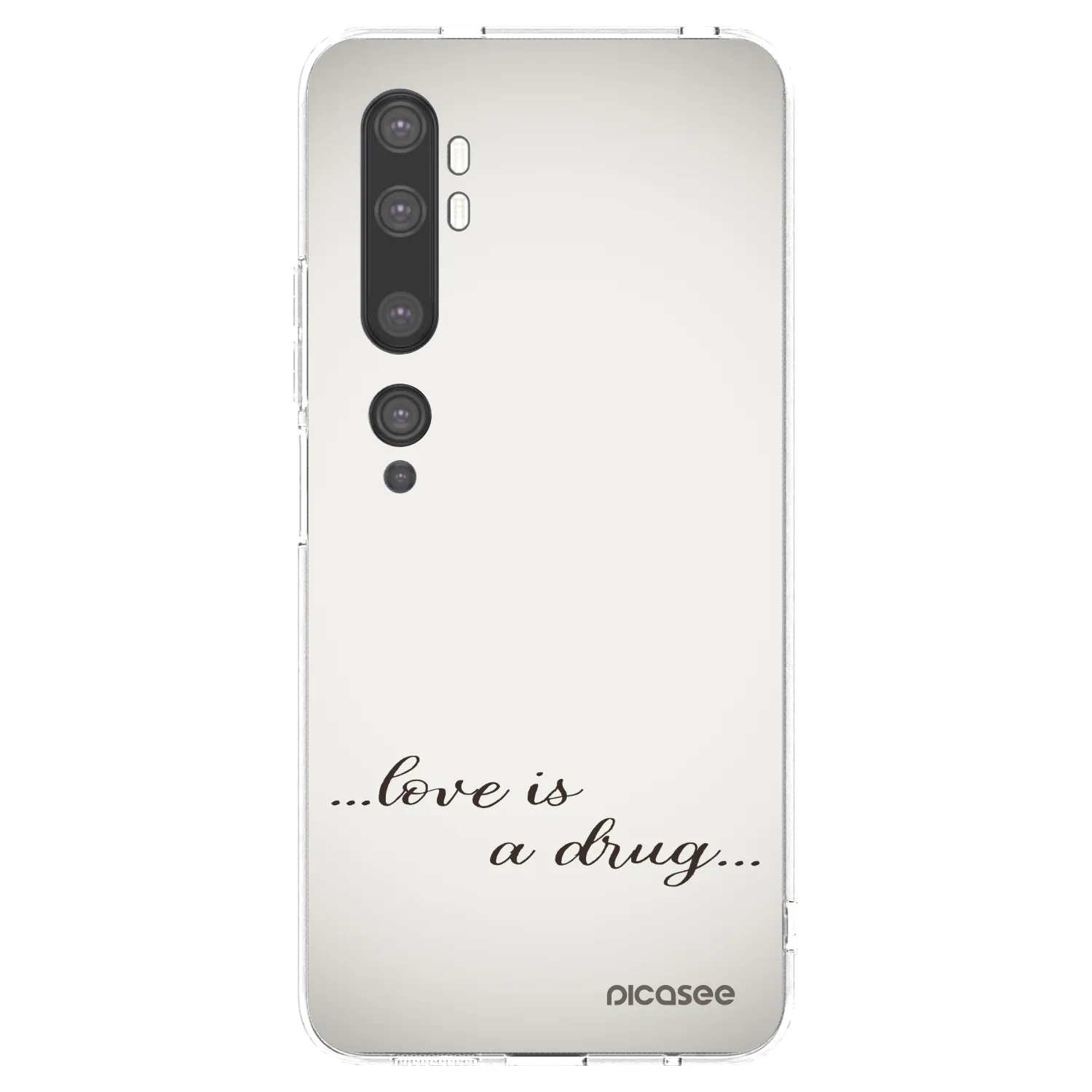 Picasee διαφανής θήκη σιλικόνης Xiaomi Mi Note 10 (Pro) - Love is a drug