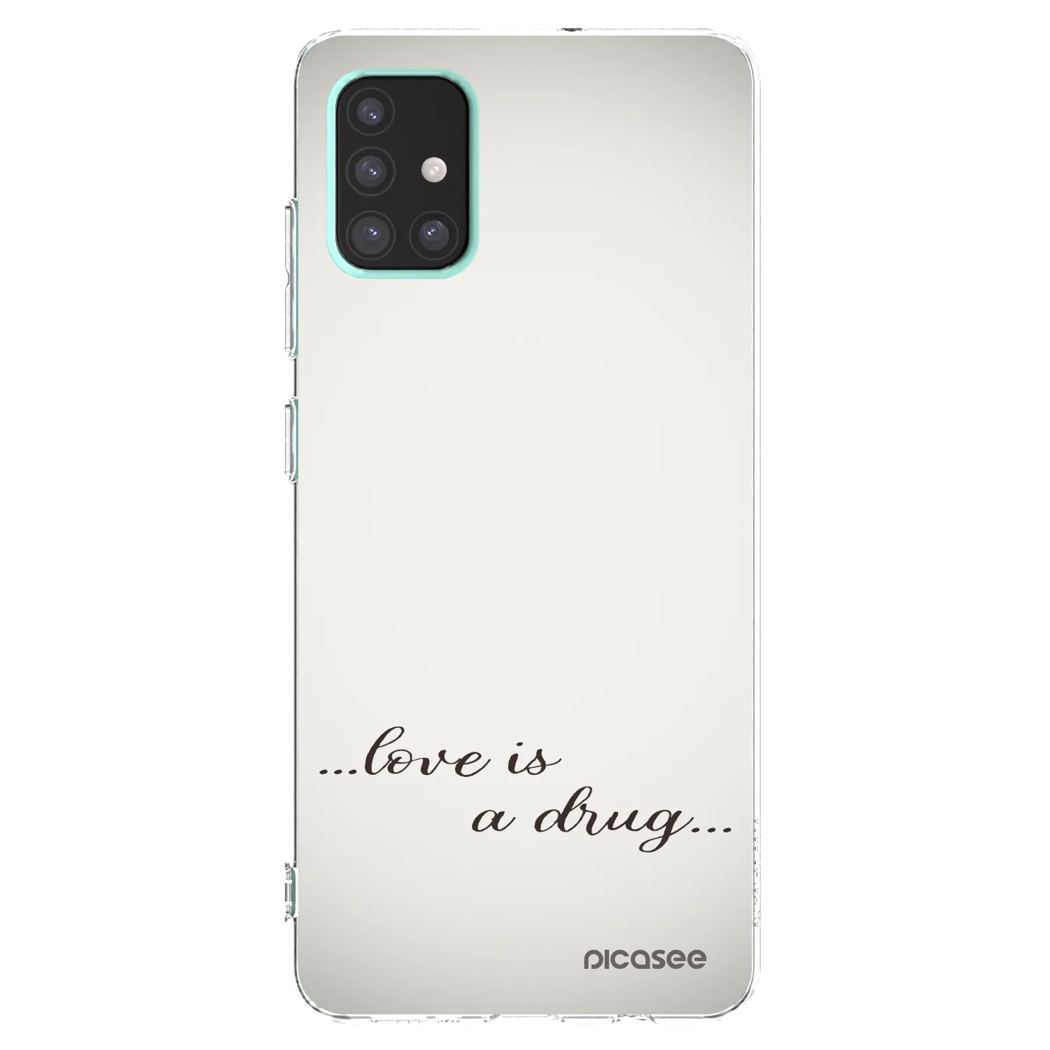 Picasee διαφανής θήκη σιλικόνης Samsung Galaxy A51 A515F - Love is a drug