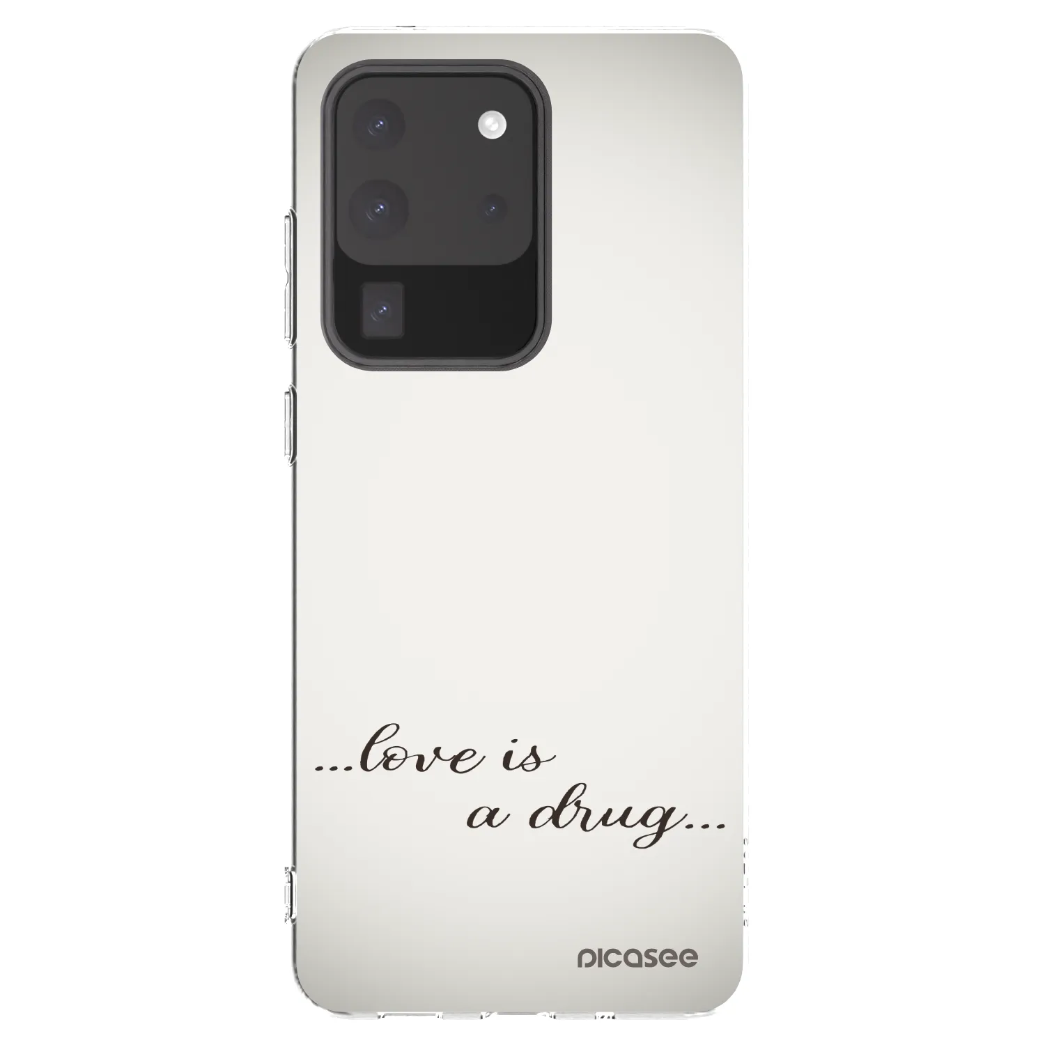 Picasee διαφανής θήκη σιλικόνης Samsung Galaxy S20 Ultra 5G G988F - Love is a drug
