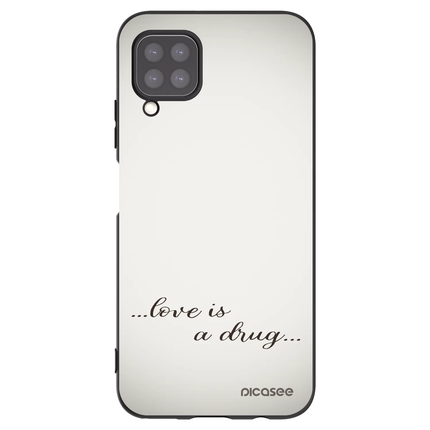 Picasee Μαύρη θήκη σιλικόνης για Huawei P40 Lite - Love is a drug