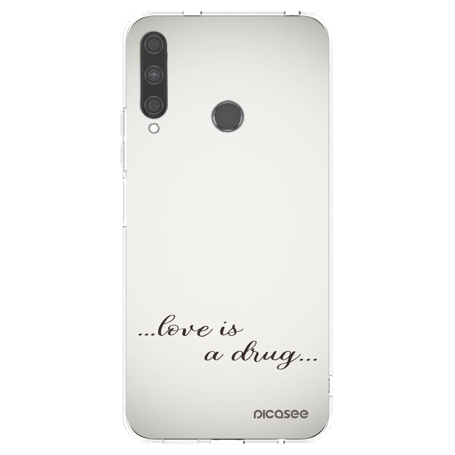 Picasee διαφανής θήκη σιλικόνης Huawei P40 Lite E - Love is a drug