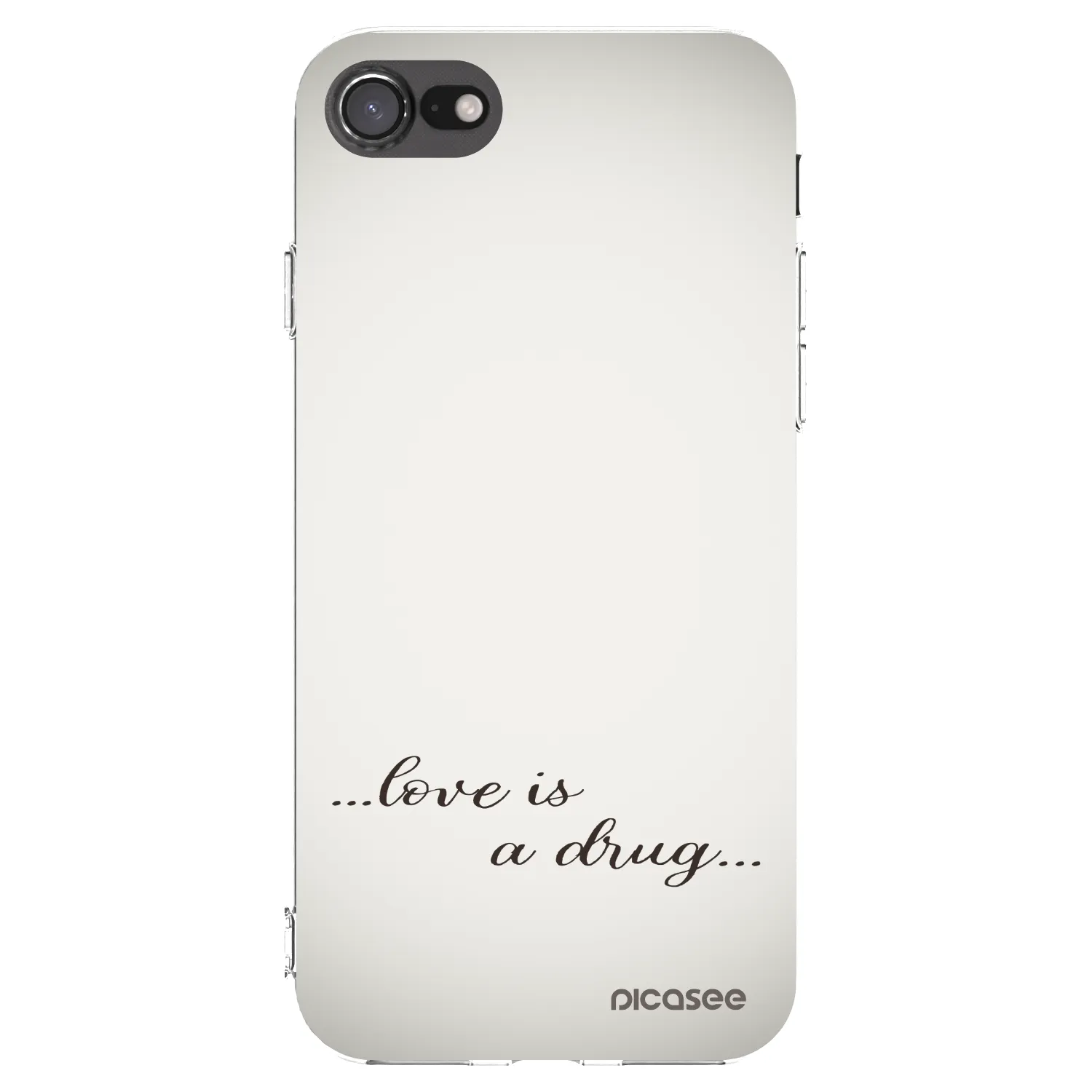 Picasee διαφανής θήκη σιλικόνης Apple iPhone SE 2020 - Love is a drug