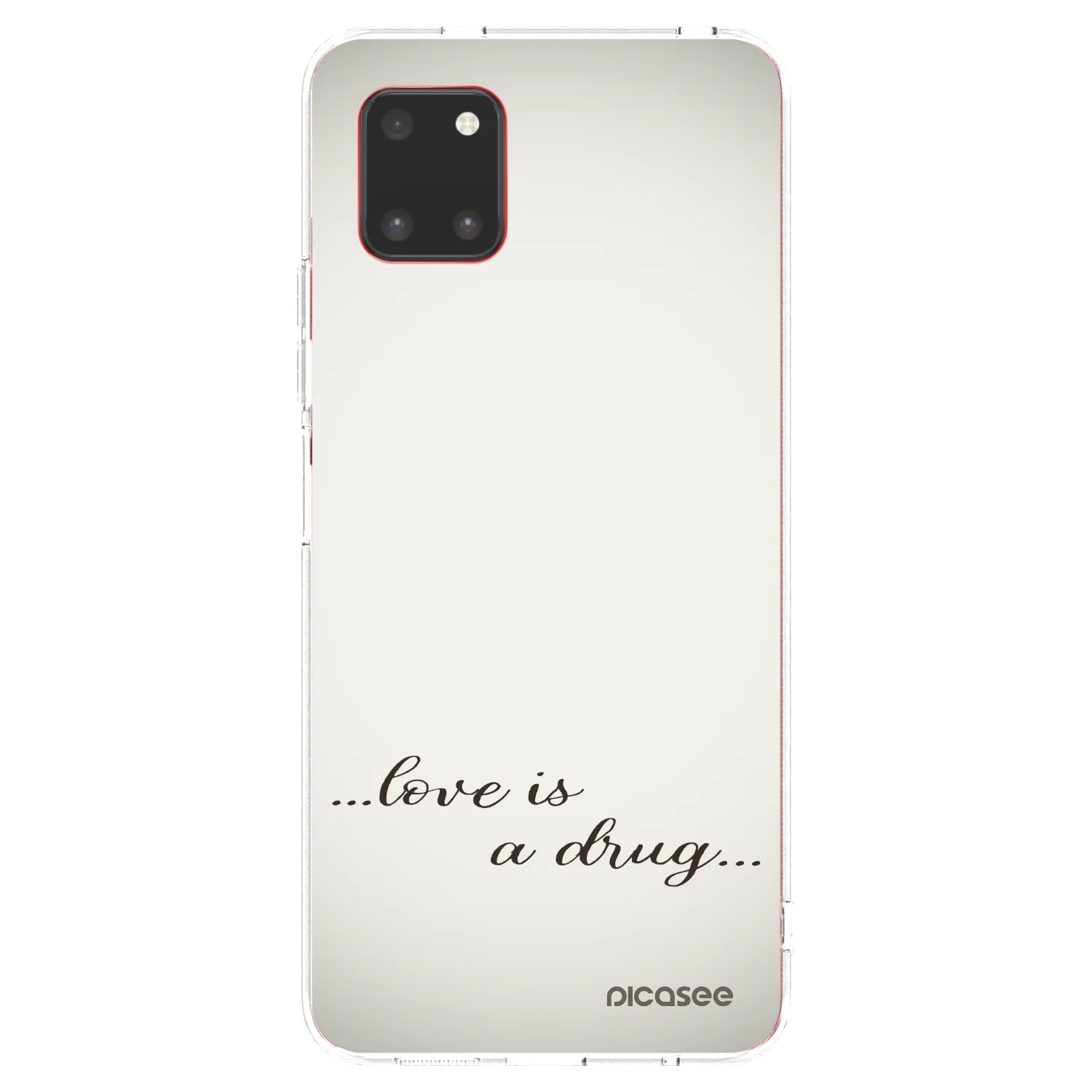 Picasee διαφανής θήκη σιλικόνης Samsung Galaxy Note 10 Lite N770F - Love is a drug