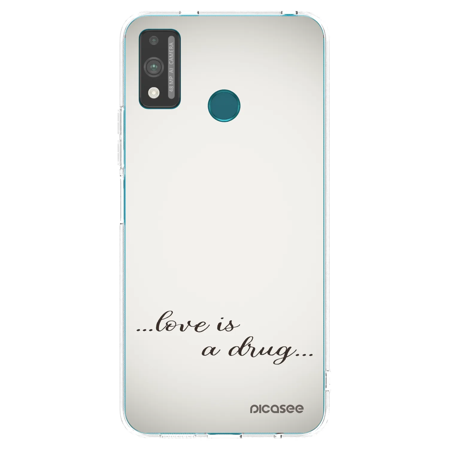 Picasee διαφανής θήκη σιλικόνης Honor 9X Lite - Love is a drug