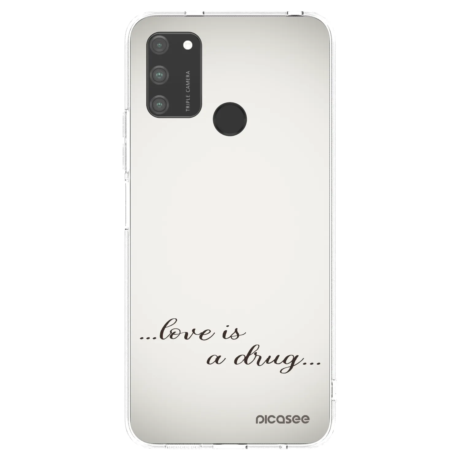 Picasee διαφανής θήκη σιλικόνης Honor 9A - Love is a drug