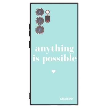 Picasee Μαύρη θήκη σιλικόνης για Samsung Galaxy Note 20 Ultra - Anything is possible