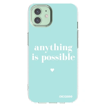 Picasee διαφανής θήκη σιλικόνης Apple iPhone 12 - Anything is possible