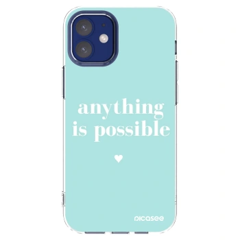 Picasee διαφανής θήκη σιλικόνης Apple iPhone 12 mini - Anything is possible