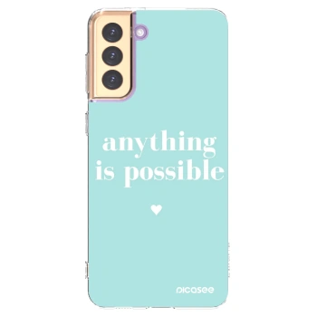 Picasee διαφανής θήκη σιλικόνης Samsung Galaxy S21+ 5G G996F - Anything is possible