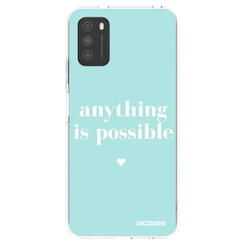 Picasee διαφανής θήκη σιλικόνης Xiaomi Poco M3 - Anything is possible