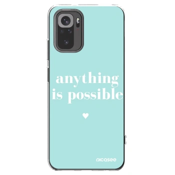 Picasee διαφανής θήκη σιλικόνης Xiaomi Redmi Note 10 - Anything is possible