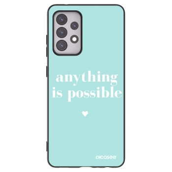 Picasee Μαύρη θήκη σιλικόνης για Samsung Galaxy A52 5G A525F - Anything is possible