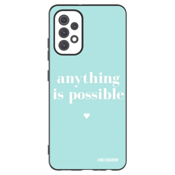 Picasee Μαύρη θήκη σιλικόνης για Samsung Galaxy A32 5G A326B - Anything is possible