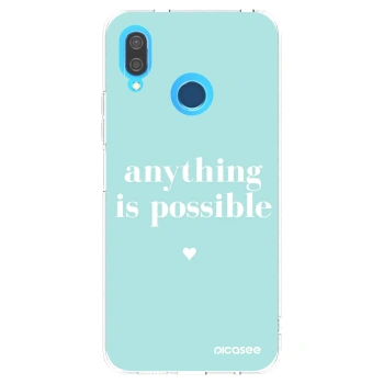 Picasee διαφανής θήκη σιλικόνης Huawei P20 Lite - Anything is possible