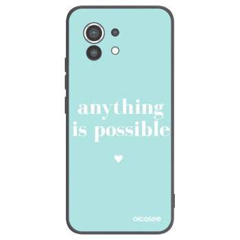 Picasee Μαύρη θήκη σιλικόνης για Xiaomi Mi 11 - Anything is possible