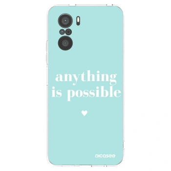 Picasee διαφανής θήκη σιλικόνης Xiaomi Poco F3 - Anything is possible