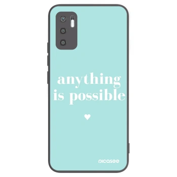 Picasee Μαύρη θήκη σιλικόνης για Xiaomi Redmi Note 10 5G - Anything is possible