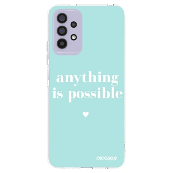 Picasee διαφανής θήκη σιλικόνης Samsung Galaxy A32 4G SM-A325F - Anything is possible
