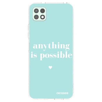 Picasee διαφανής θήκη σιλικόνης Samsung Galaxy A22 A226B 5G - Anything is possible