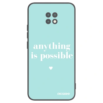 Picasee Μαύρη θήκη σιλικόνης για Xiaomi Redmi Note 9T - Anything is possible