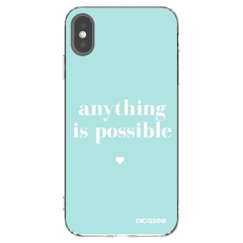 Picasee διαφανής θήκη σιλικόνης Apple iPhone XS Max - Anything is possible