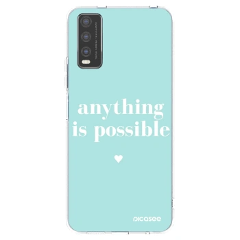 Picasee διαφανής θήκη σιλικόνης Vivo Y20s - Anything is possible
