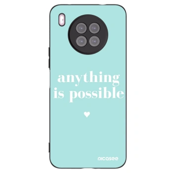 Picasee Μαύρη θήκη σιλικόνης για Huawei Nova 8i - Anything is possible