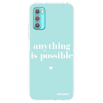 Picasee διαφανής θήκη σιλικόνης Motorola Moto G60 - Anything is possible