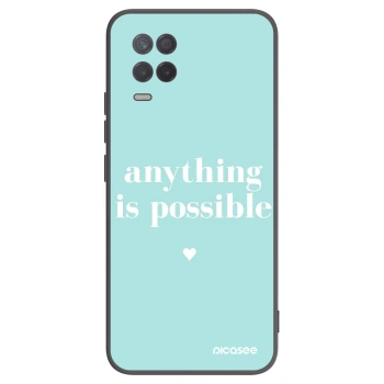 Picasee Μαύρη θήκη σιλικόνης για Realme 8 5G - Anything is possible