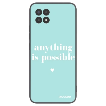 Picasee Μαύρη θήκη σιλικόνης για Realme 8i - Anything is possible