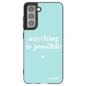 Picasee Μαύρη θήκη σιλικόνης για Samsung Galaxy S21 FE 5G - Anything is possible