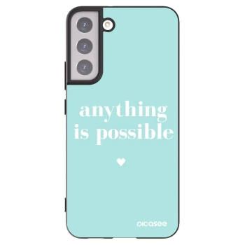 Picasee Μαύρη θήκη σιλικόνης για Samsung Galaxy S22+ 5G - Anything is possible