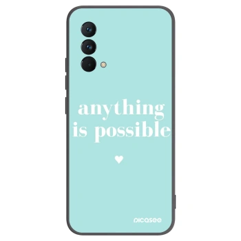 Picasee Μαύρη θήκη σιλικόνης για Realme GT Master Edition 5G - Anything is possible