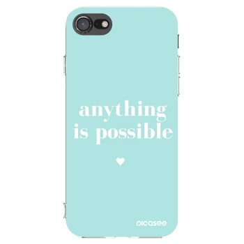 Picasee διαφανής θήκη σιλικόνης Apple iPhone SE 2022 - Anything is possible