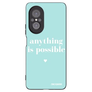 Picasee Μαύρη θήκη σιλικόνης για Huawei Nova 9 SE - Anything is possible