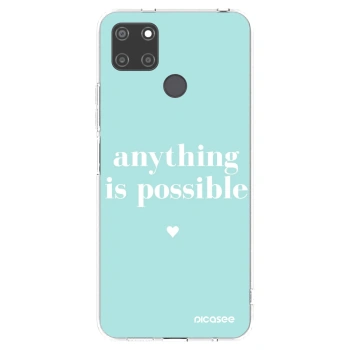 Picasee διαφανής θήκη σιλικόνης Realme C21Y - Anything is possible