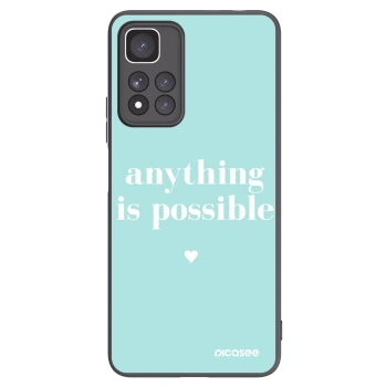 Picasee Μαύρη θήκη σιλικόνης για Xiaomi Redmi Note 11 Pro+ 5G - Anything is possible