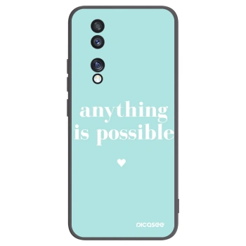 Picasee Μαύρη θήκη σιλικόνης για Honor 70 - Anything is possible