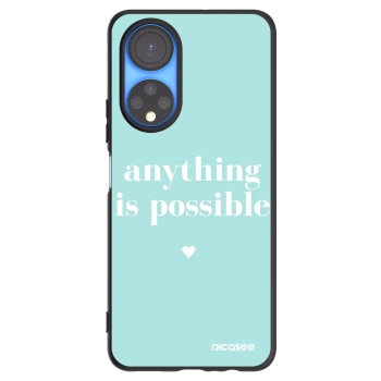 Picasee Μαύρη θήκη σιλικόνης για Honor X7 - Anything is possible