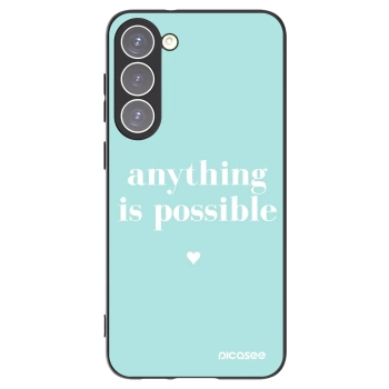 Picasee Μαύρη θήκη σιλικόνης για Samsung Galaxy S23+ 5G - Anything is possible