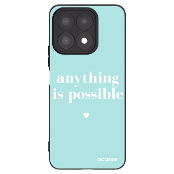 Picasee Μαύρη θήκη σιλικόνης για Honor X8a - Anything is possible