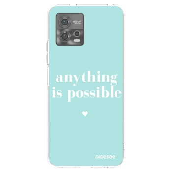 Picasee διαφανής θήκη σιλικόνης Motorola Moto G72 - Anything is possible