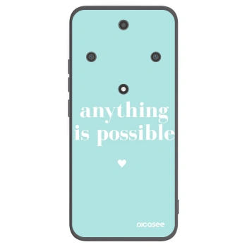 Picasee Μαύρη θήκη σιλικόνης για Honor Magic5 Lite 5G - Anything is possible