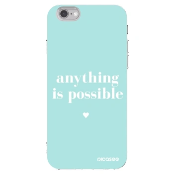 Picasee διαφανής θήκη σιλικόνης Apple iPhone 6/6S - Anything is possible