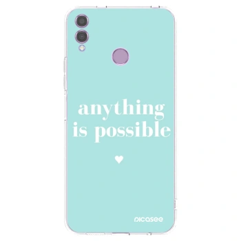 Picasee διαφανής θήκη σιλικόνης Honor 8X - Anything is possible