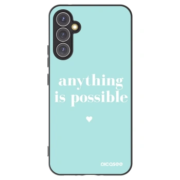 Picasee Μαύρη θήκη σιλικόνης για Samsung Galaxy A34 5G A346B - Anything is possible