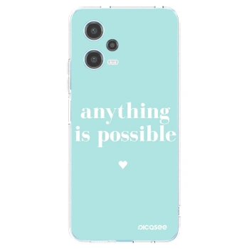 Picasee διαφανής θήκη σιλικόνης Xiaomi Redmi Note 12 5G - Anything is possible