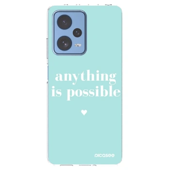 Picasee διαφανής θήκη σιλικόνης Xiaomi Redmi Note 12 Pro 5G - Anything is possible